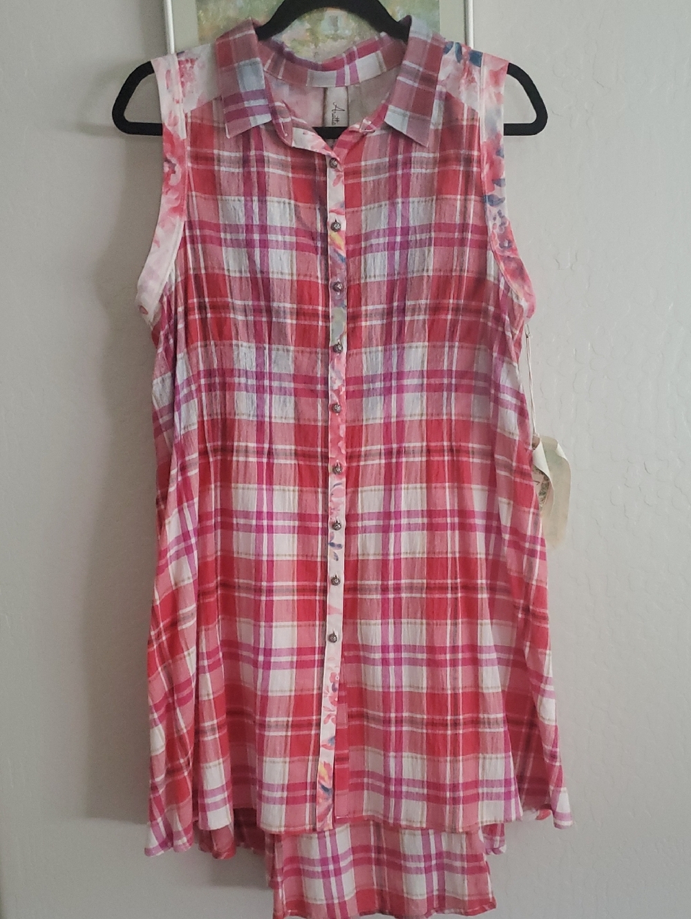 Aratta Plaid Trapeze Dress